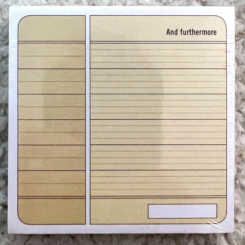 Knock Knock “Random Notes” List Notepad + “And Furthermore” Sticky Notepad - Picture 6 of 7